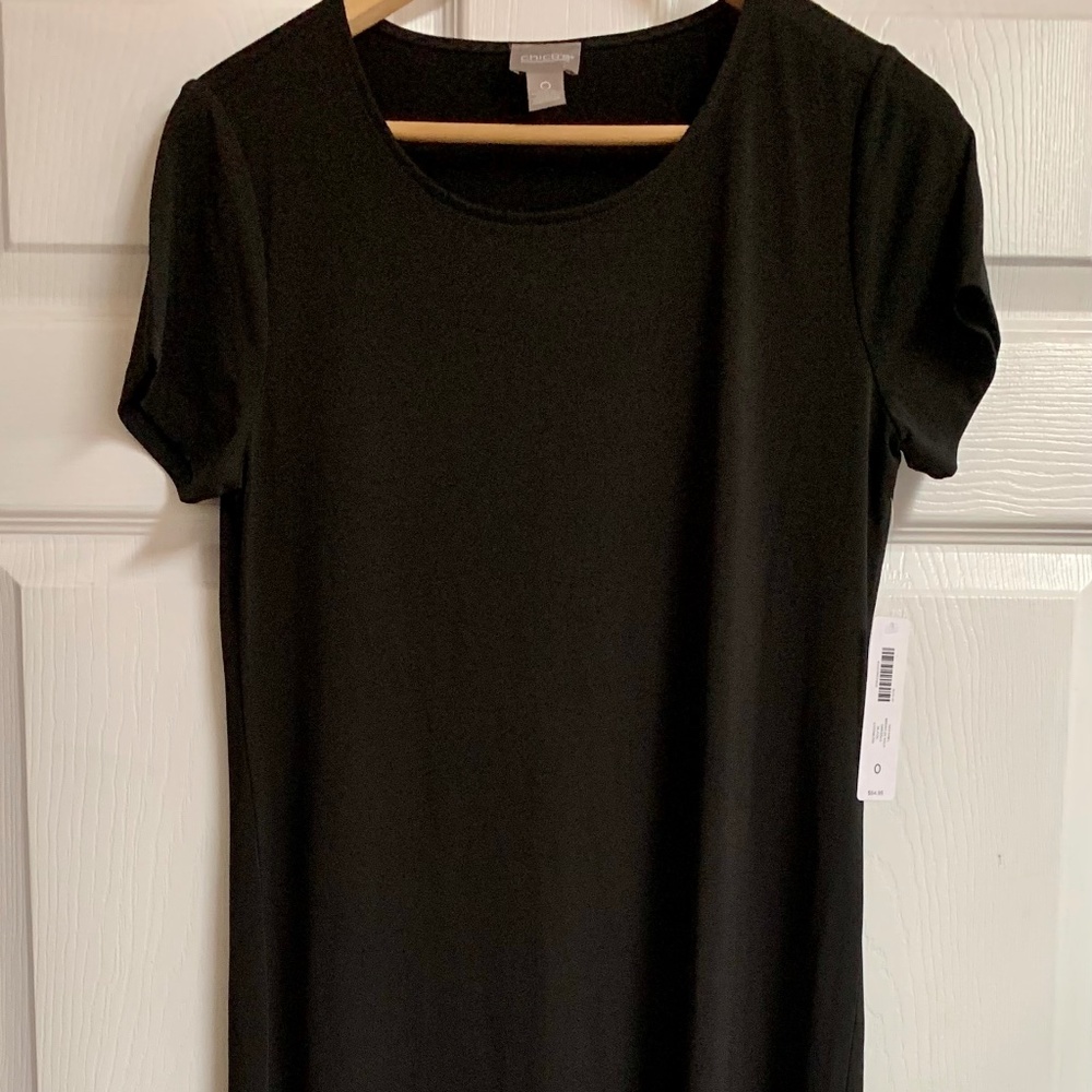 CHICOS Briah Maxi Black Dress - New with Tags
